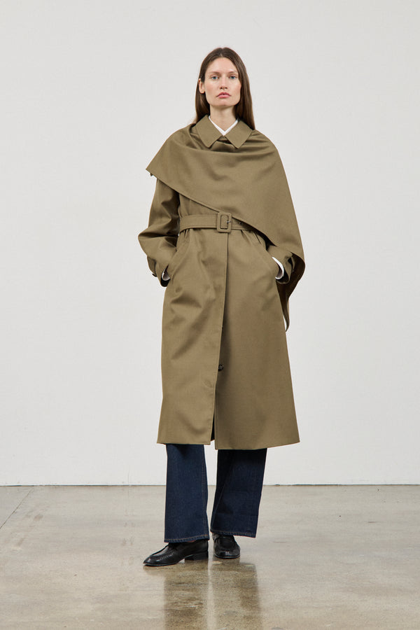 Simone Trench in Wool