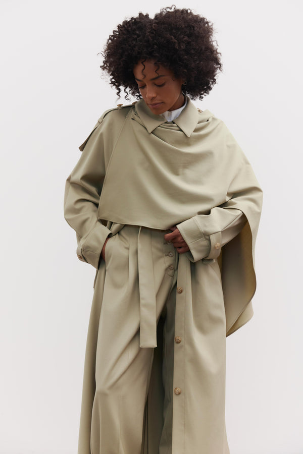 Simone Trench in Wool