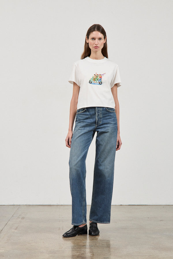 Screen printed t-shirt in Organic Cotton